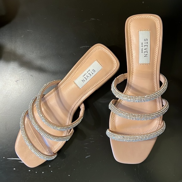 STEVEN Hades Rhinestone Slip On Sandal - Picture 2 of 12